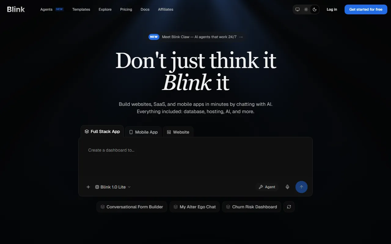 Blinkのスクリーンショット