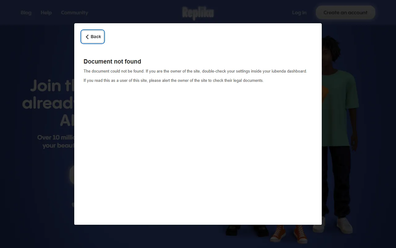 Replikaのスクリーンショット